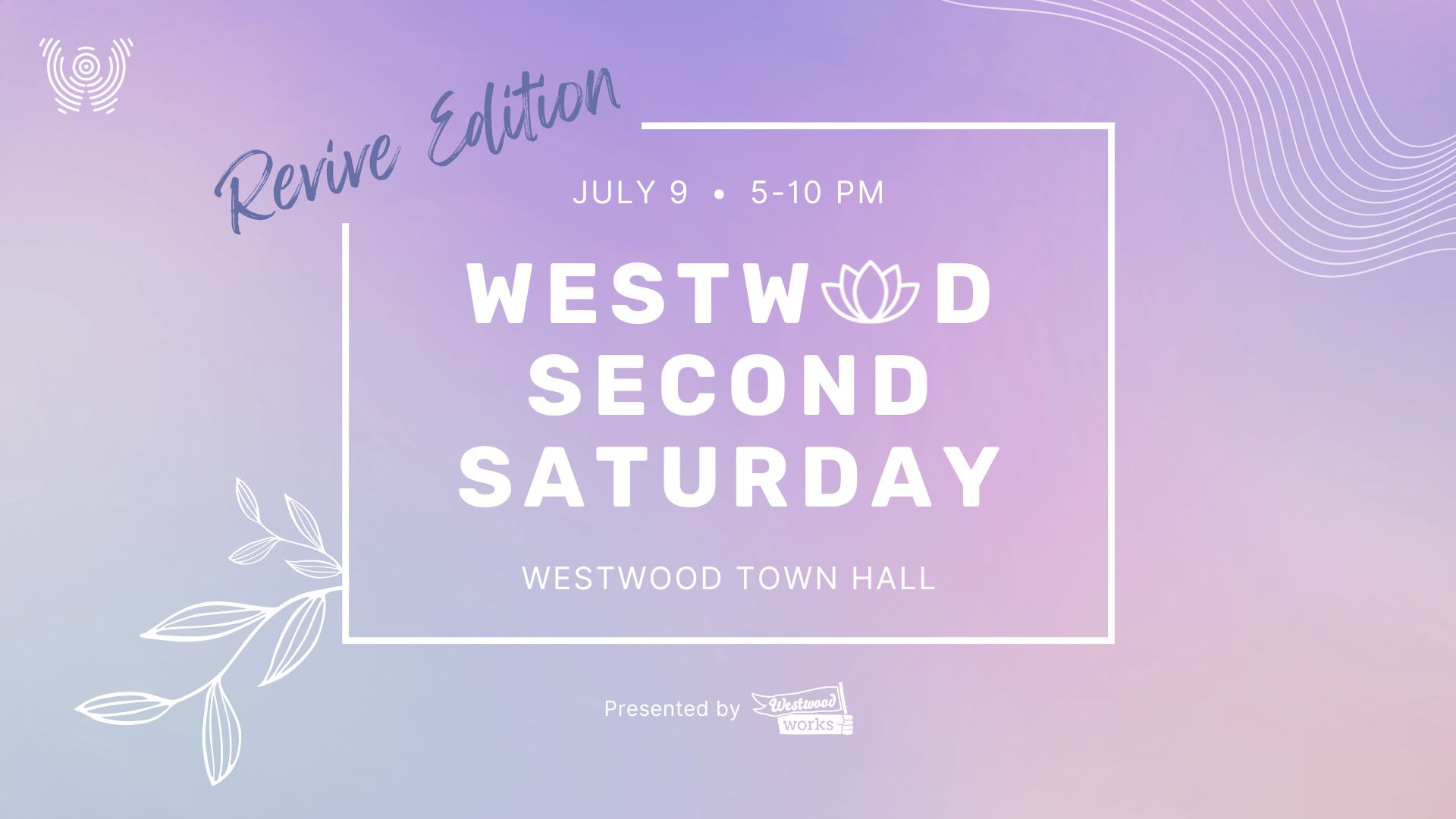July Second Saturday Event Information